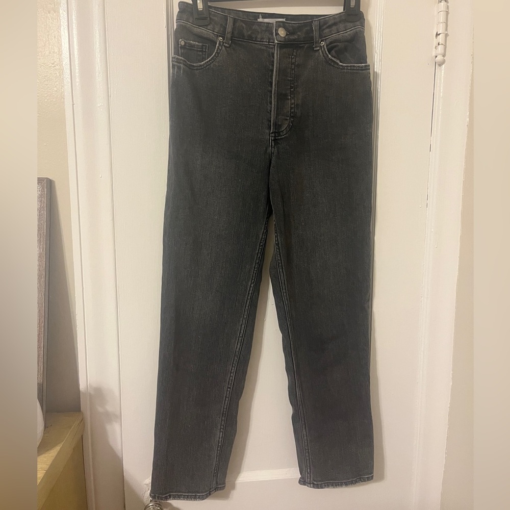 H&M Black Straight Leg Jeans Timeless Design